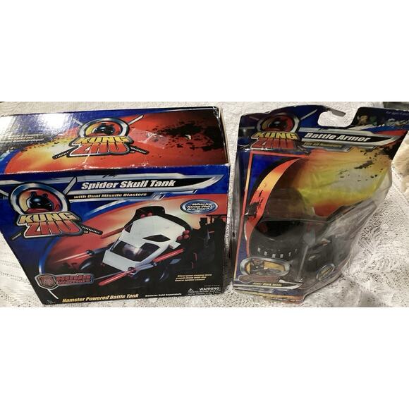 New Kung Zhu Ninja Warriors Spider Skull Battle Tank Vehicle & Azer Dark Jonin - Picture 2 of 8